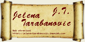 Jelena Tarabanović vizit kartica